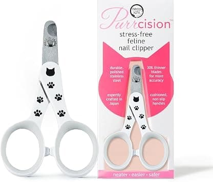 Necoichi Purrcision Stainless Steel Cat Nail Clipper, Made in Japan (White) product photo