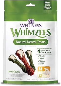 WHIMZEES Brushzees Medium, 12.7 oz bag, 12 count product photo