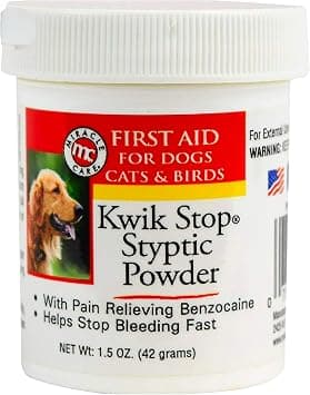 Kwik Stop Styptic Powder for Dogs, Cats and Birds, 1.5 oz product photo