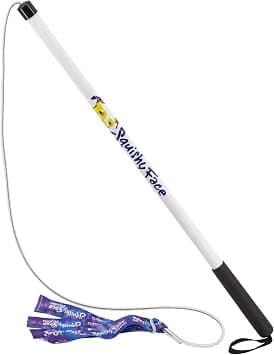 Squishy Face Studio Flirt Pole V2, Regular 36 inch, Purple/Blue Tie Dye product photo