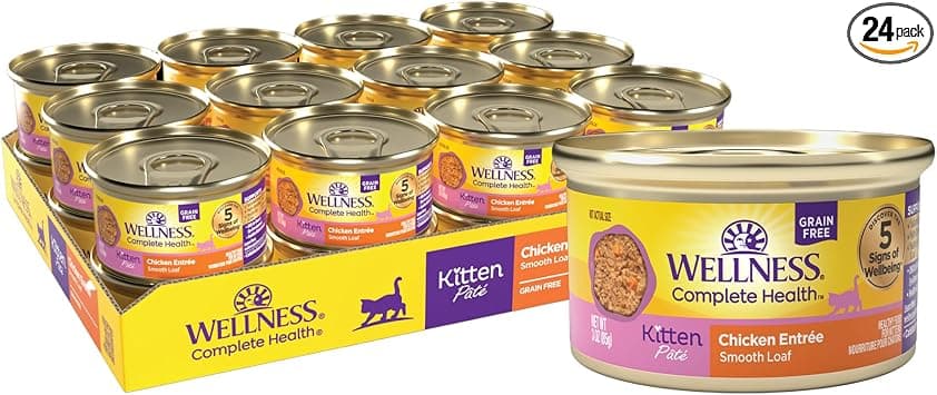 Wellness Complete Health Pate Kitten, Chicken, 3 oz x 24 product photo