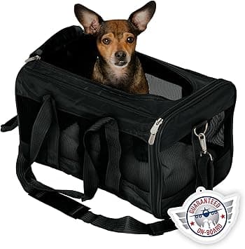 Sherpa Original Deluxe Travel Pet Carrier, Medium, Black product photo